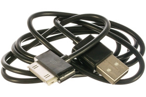16059664 Кабель USB AM/Apple, для iPhone/iPod/iPad, 1м, черный, пакет CC-USB-AP1MB Gembird