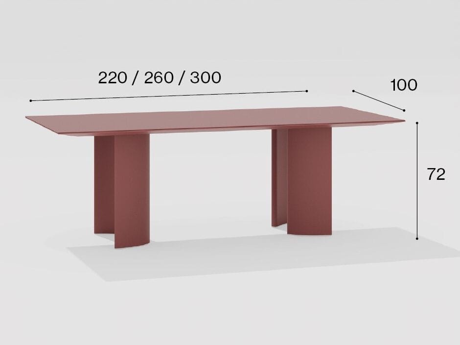 Алюминиевый прямоугольный садовый стол FAST Naca ARCH-00128426 - Вид №7