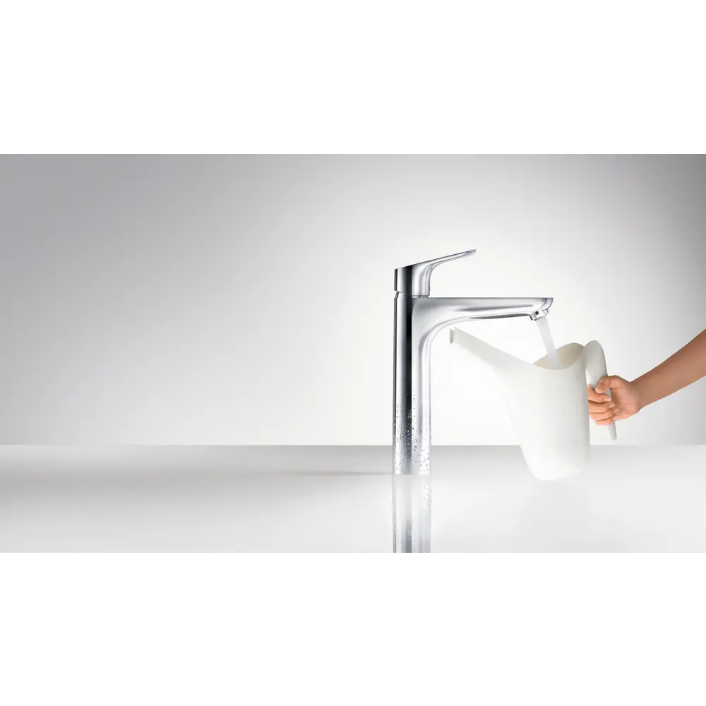 Смеситель для раковины Hansgrohe Focus E2 однорычажный высокий излив цвет хром STLM-2065834 - Вид №4