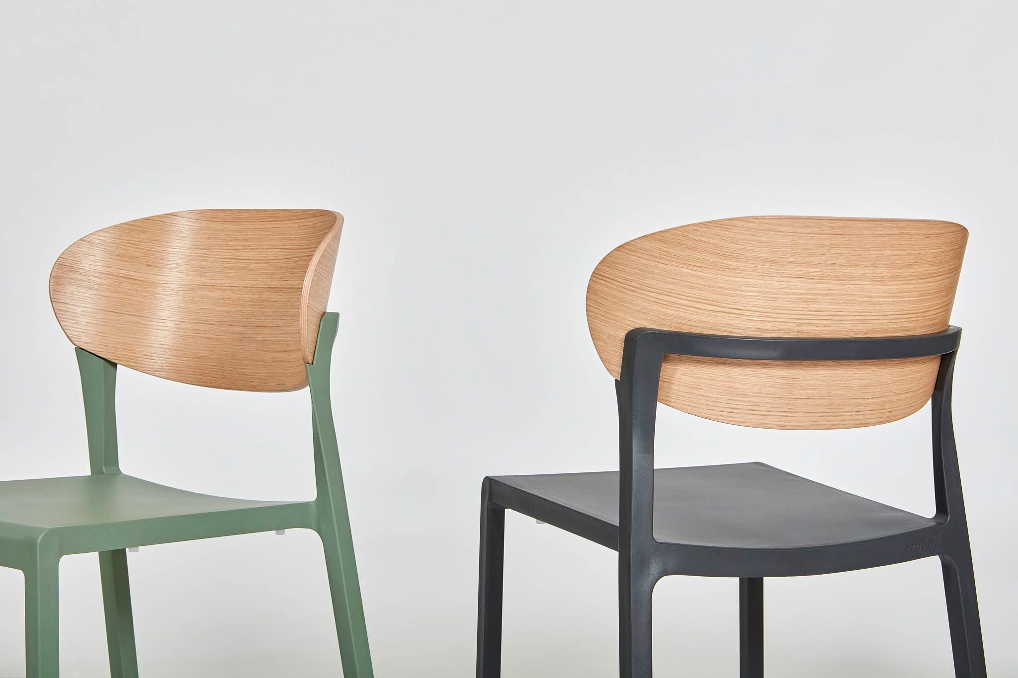 Садовый стул из полипропилена с деревянной спинкой Ezpeleta BAKE WOOD ARCH-00073360 - Вид №2