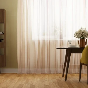 Тюль на ленте Виола 300x310 см цвет пудровый