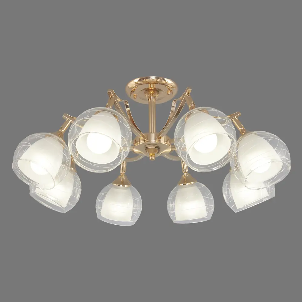 Люстра «Твинс» 8хЕ27х60 Вт, цвет золотой WINK STLM-2089561 - Вид №3