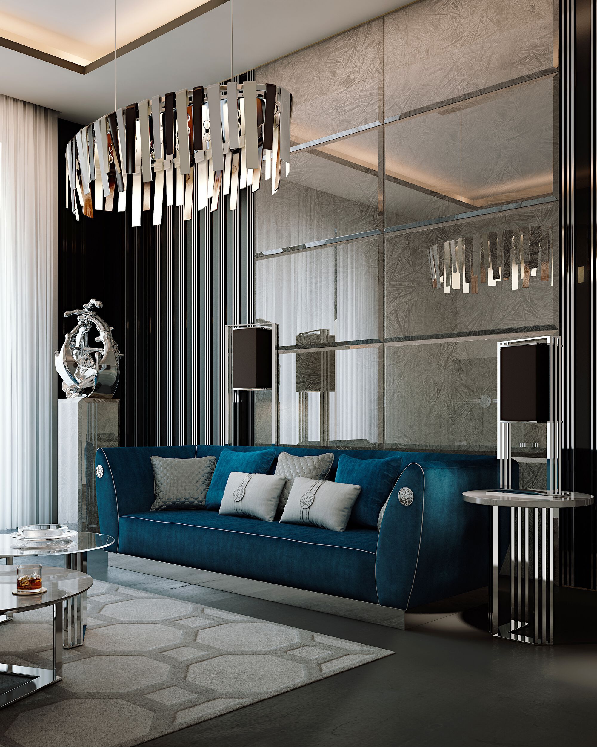 Керамический светодиодный подвесной светильник Bizzotto Italia Symphony – Infinity ARCH-00099942 - Вид №1