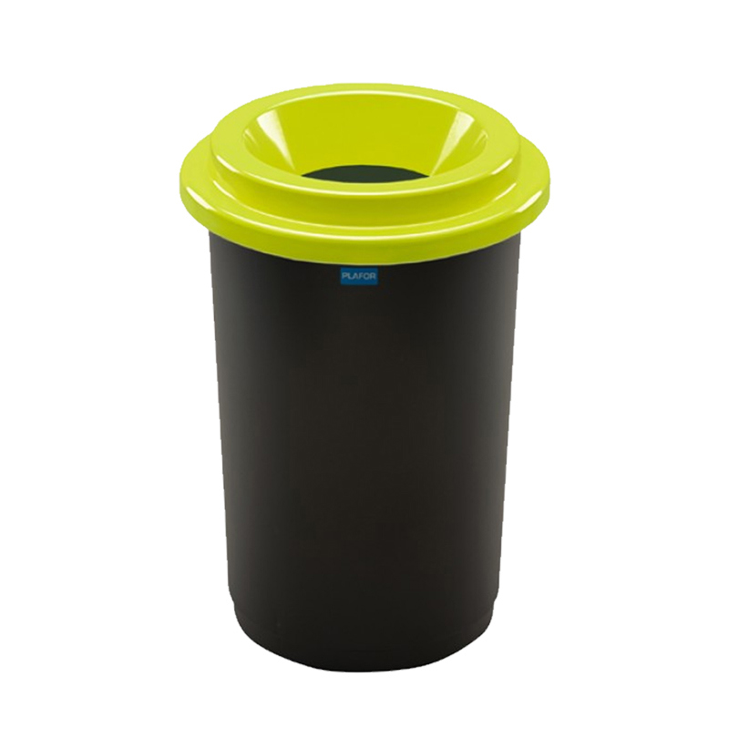91070958 Контейнер для мусора Eco bin 50 л цвет черный/зеленый STLM-0468172 PLAFOR