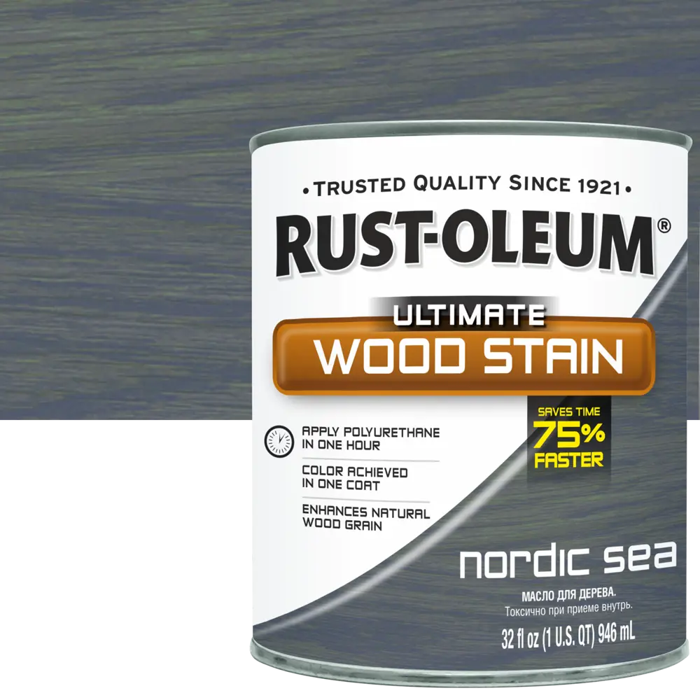 Масло тонирующее Ultimate цвет северное море 0.946 л RUST-OLEUM STLM-2047959