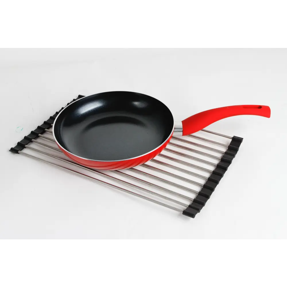 Подставка под горячее и решётка на мойку NEO 40x24 см нержавеющая сталь цвет чёрный хром Santreyd STLM-2133979 - Вид №1