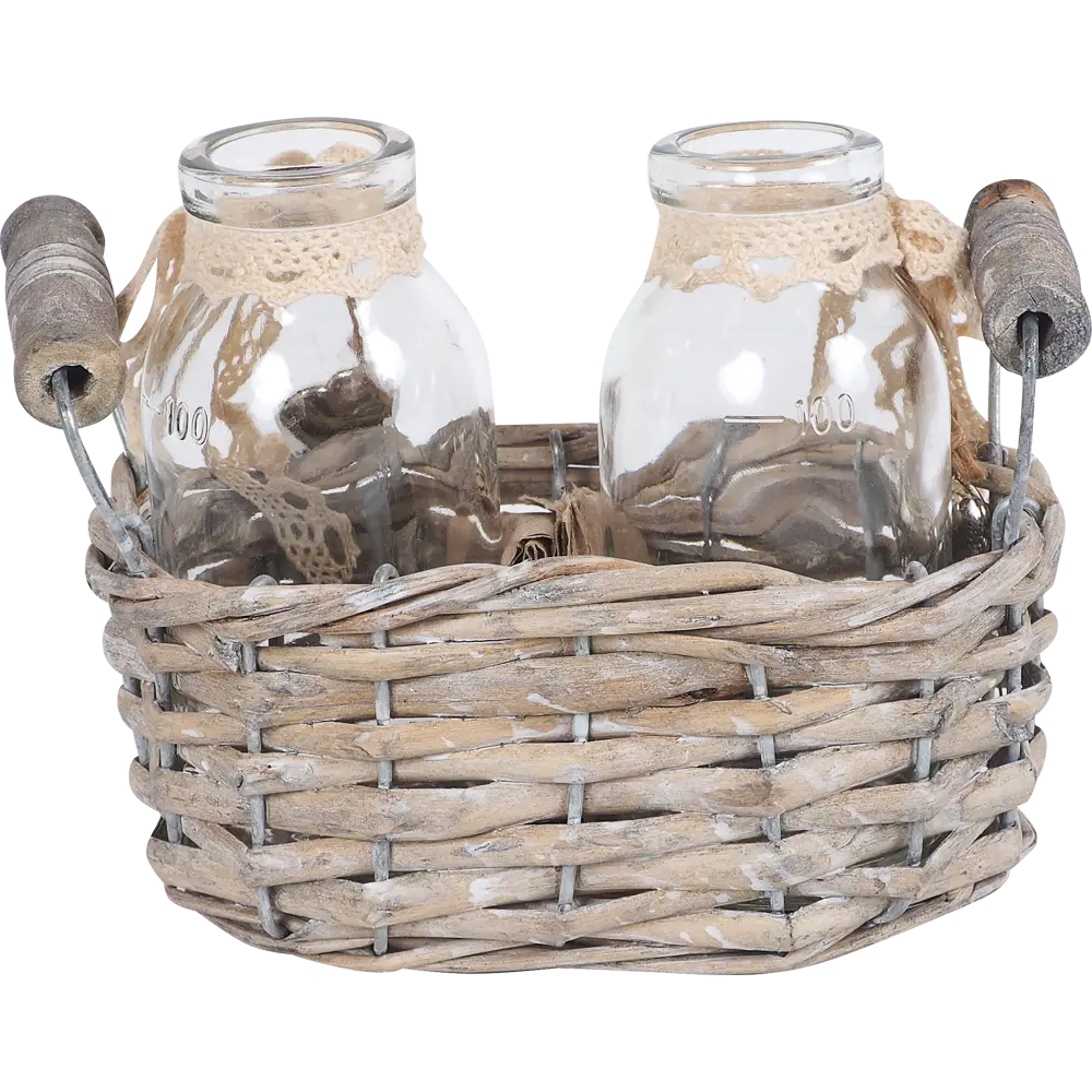 Украшение новогоднее «Корзинка с подсвечником», 16х8х11 см Santreyd STLM-2199778