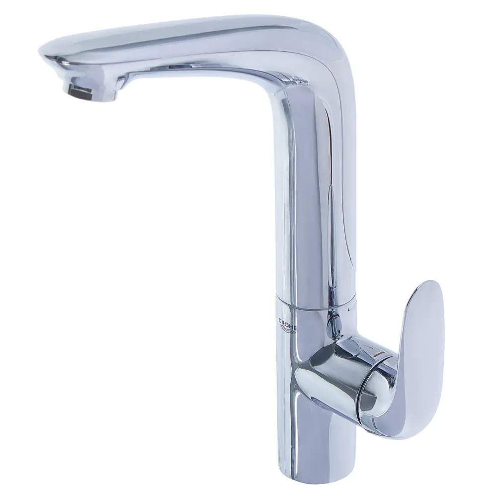 Смеситель для раковины Grohe Wave однорычажный с высоким изливом цвет хром Без серии STLM-2197753