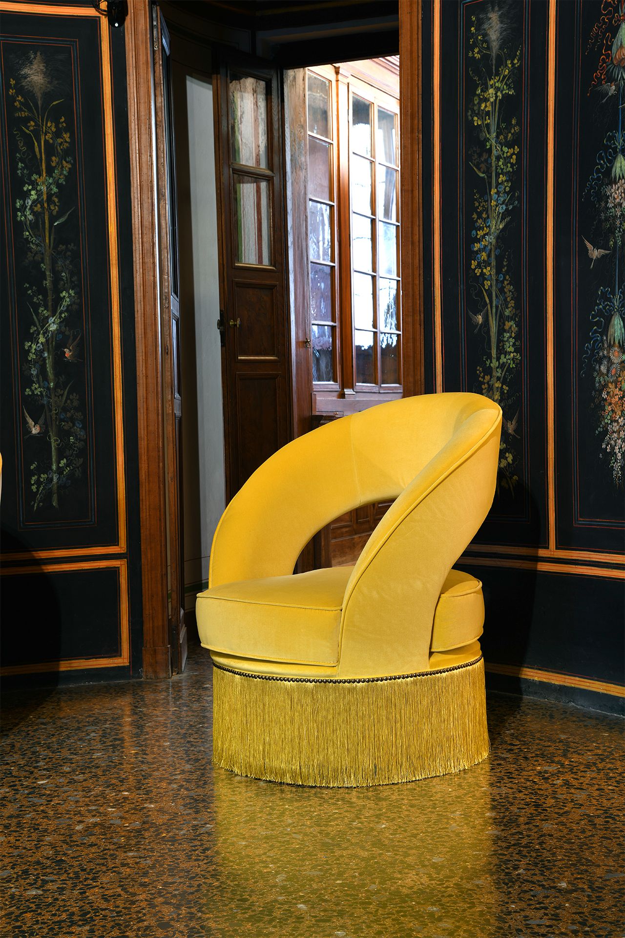 Тканевое кресло с подлокотниками Domingo Salotti Dione ARCH-00137846 - Вид №4