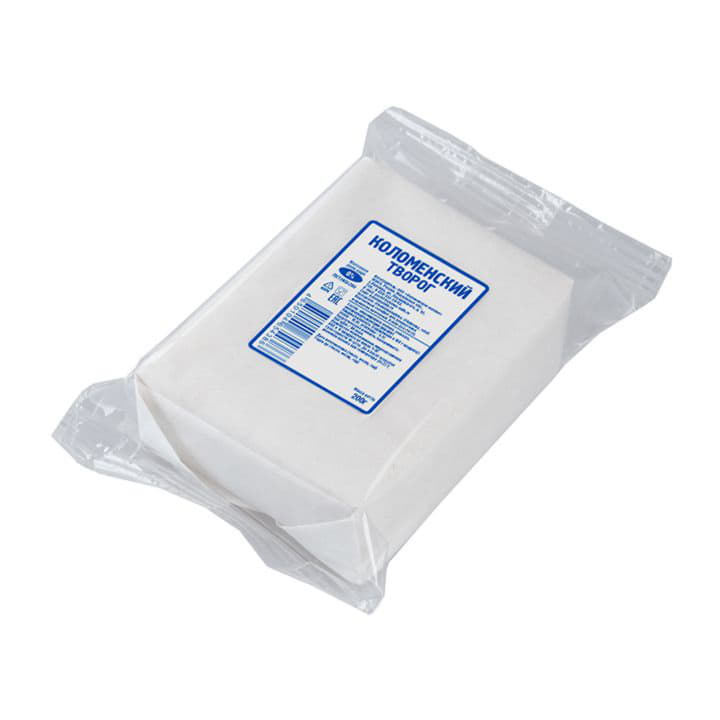 Творог Коломенский обезжиренный 0% Коломенское молоко 200 г БЗМЖ Пергамент Santreyd 6114 - Вид №1