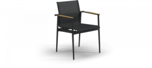 180 Stacking Dining Chair with Teak Arms  Gloster Обеденный стул 180