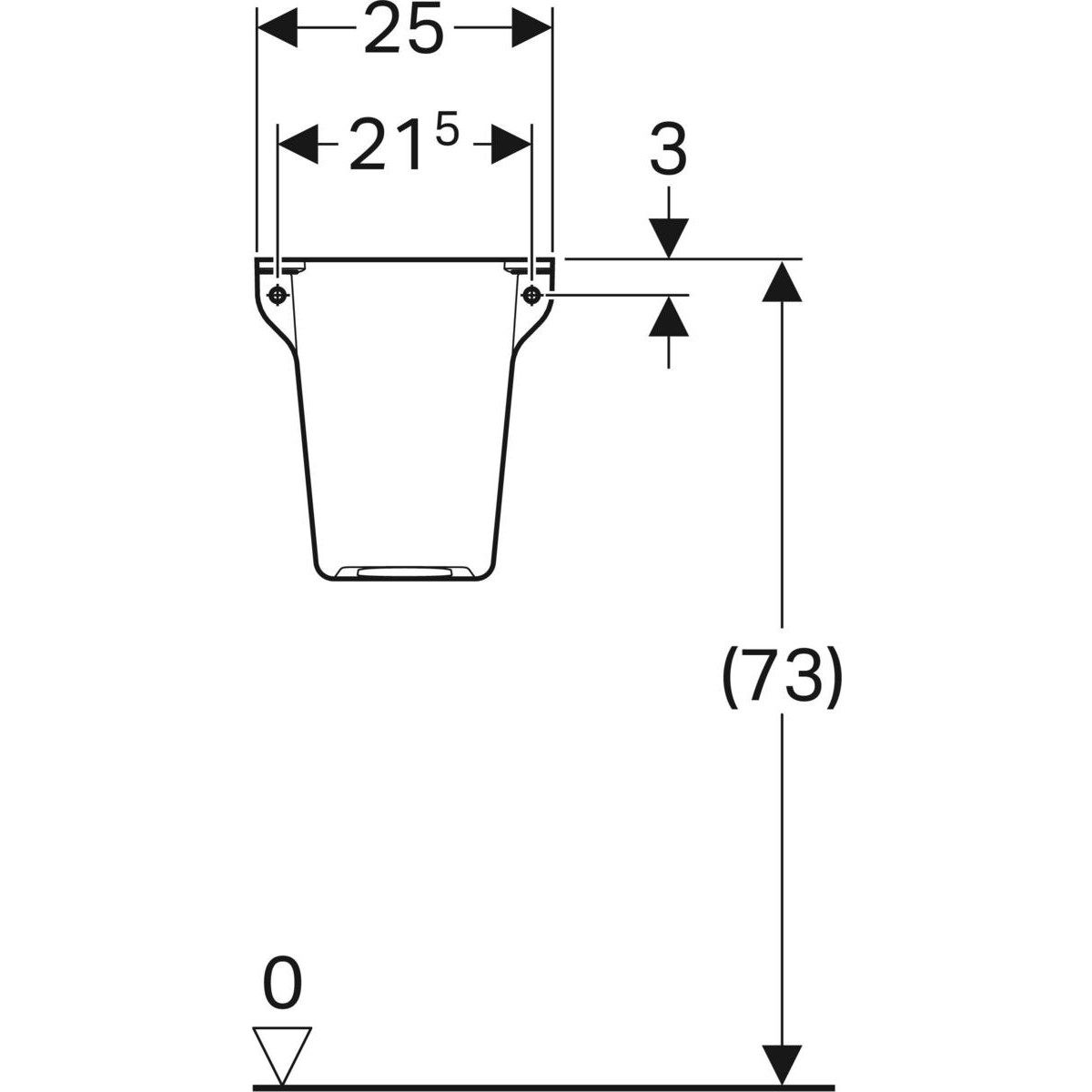 Колонка для умывальника Geberit площадь Сельнова ARCH-00049835 - Вид №3