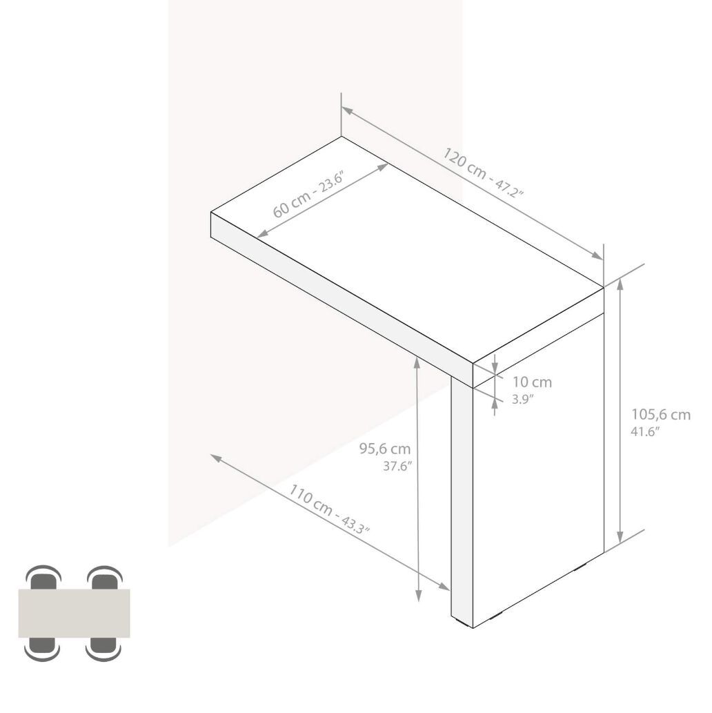 Высокий стол на полуострове в облагороженном Mobili Fiver Evolution ARCH-00029986 - Вид №39