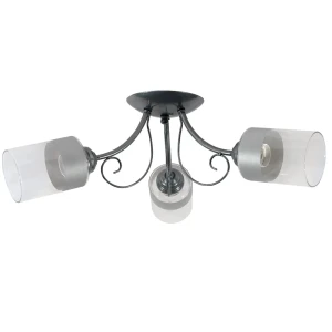 Люстра потолочная «Мия», 3 лампы, 18 м², цвет хром/белый