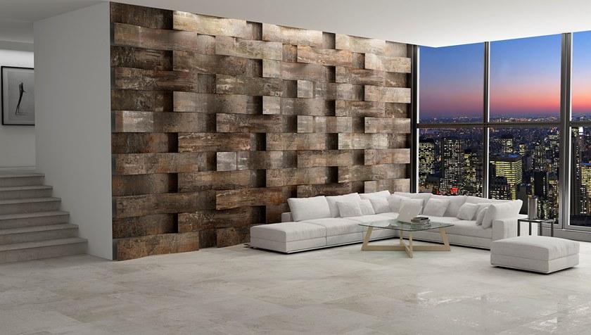 APAVISA Стены / напольная плитка из керамогранита под металл Metallo sun-id-1454763 - Вид №8