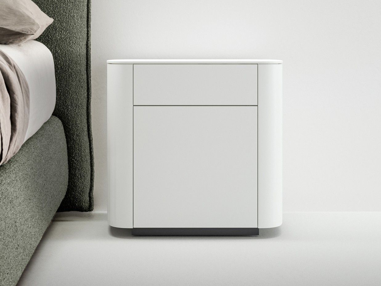 Деревянная прямоугольная тумбочка с ящиками Caccaro Side ARCH-00132976 - Вид №1