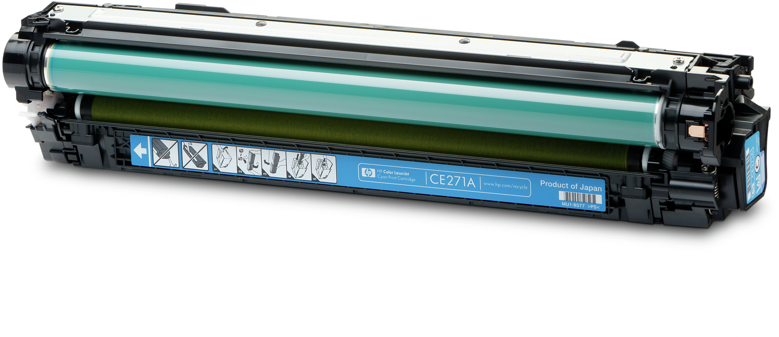 CE271A color laserjet cyan print cartridge HP Santreyd  - Вид №1