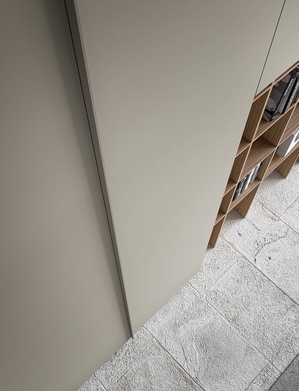 Секционный шкаф с деревянной отделкой canvas Adok ателье ARCH-00023626 - Вид №5