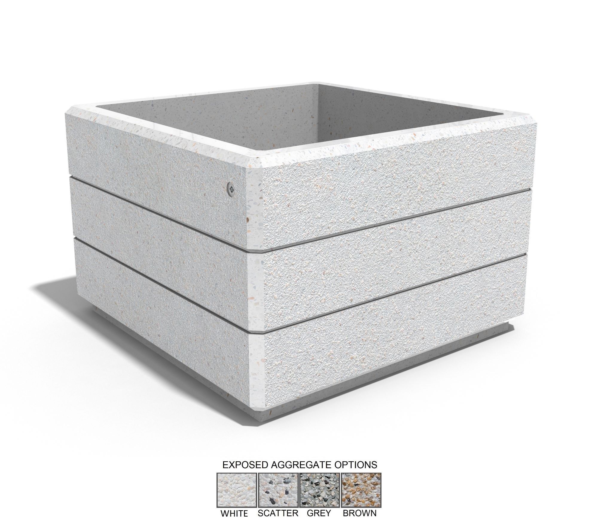 Бетонная квадратная плантатор ENCHO ENCHEV - ETE 224 ARCH-00117386 - Вид №1