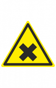 68439 Знак "Осторожно. Вредные для здоровья аллергические вещества" ( W 18 )  Предупреждающие знаки размер 100 х 100 мм