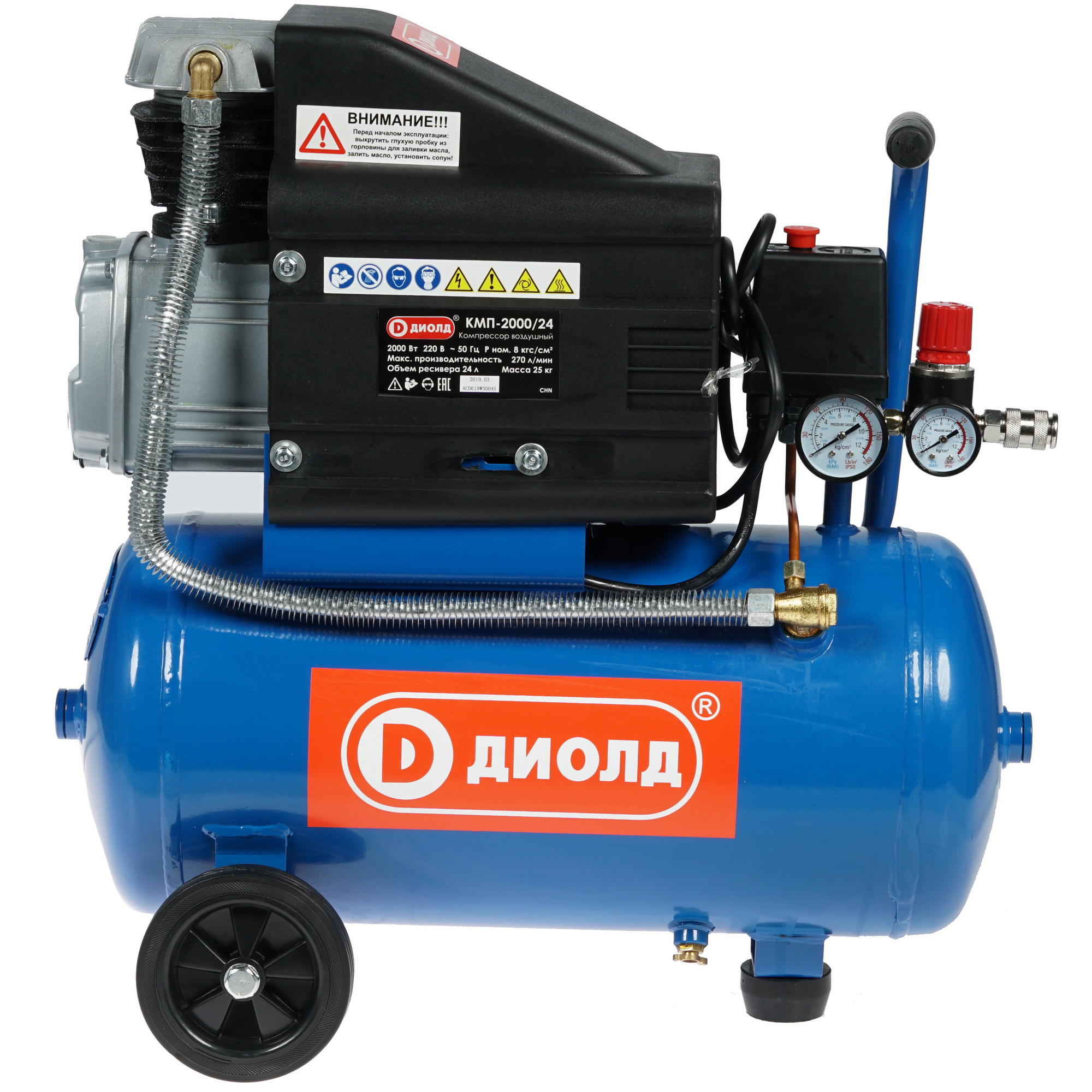 Компрессор поршневой масляный Диолд КМП-2000/24 8106176 STDN-0123178 - Вид №5