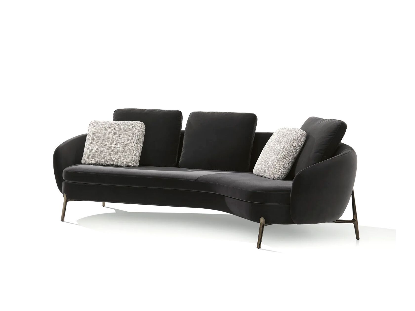 Кожаный изогнутый диван Poliform Orbis ARCH-00097950 - Вид №1