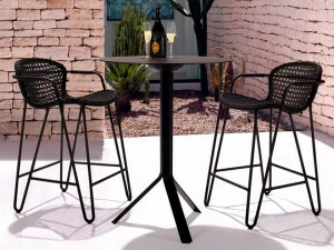 Joli Высокий круглый алюминиевый стол с откидной крышкой Fizz