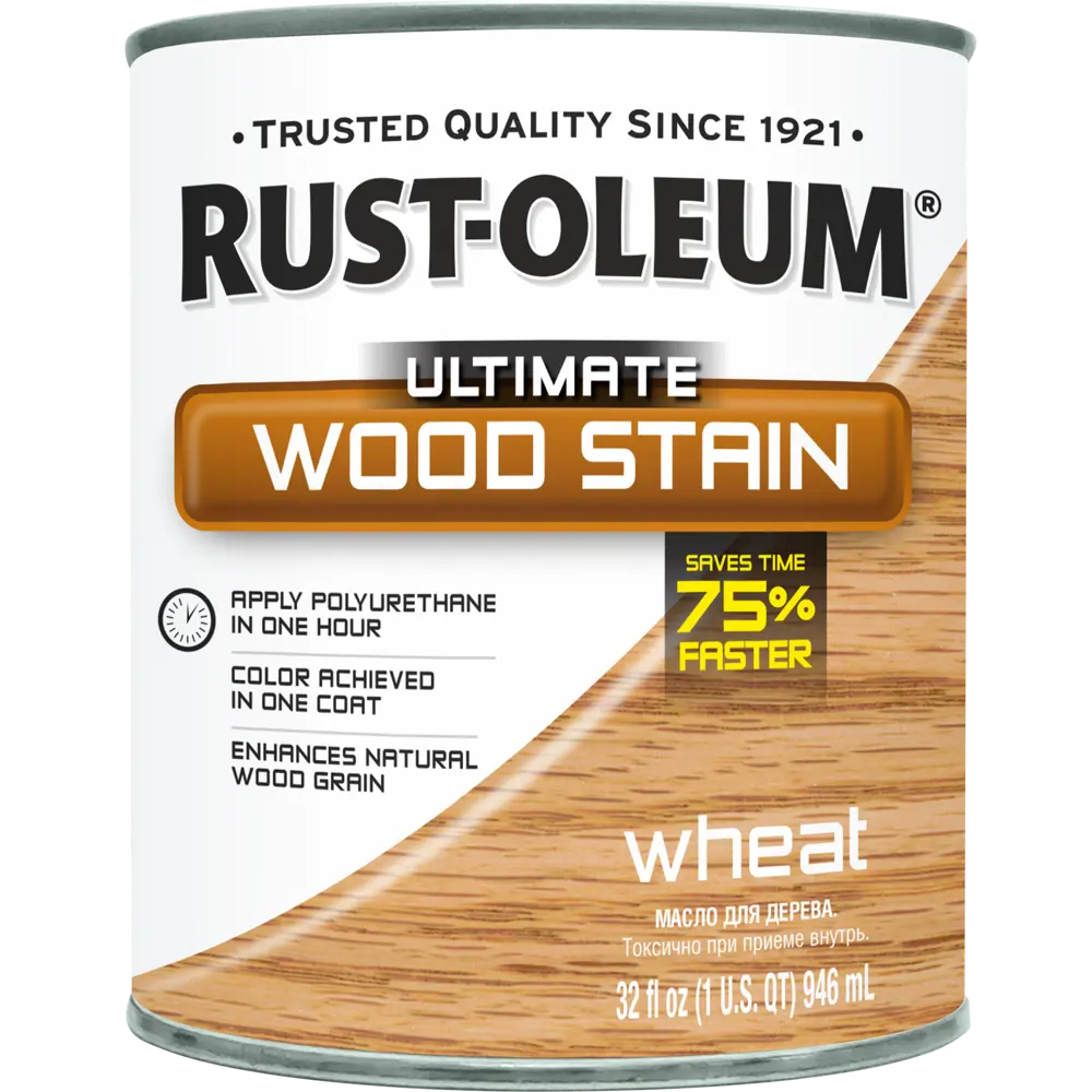 Масло тонирующее Ultimate цвет пшеница 0.946 л RUST-OLEUM STLM-2070230 - Вид №1