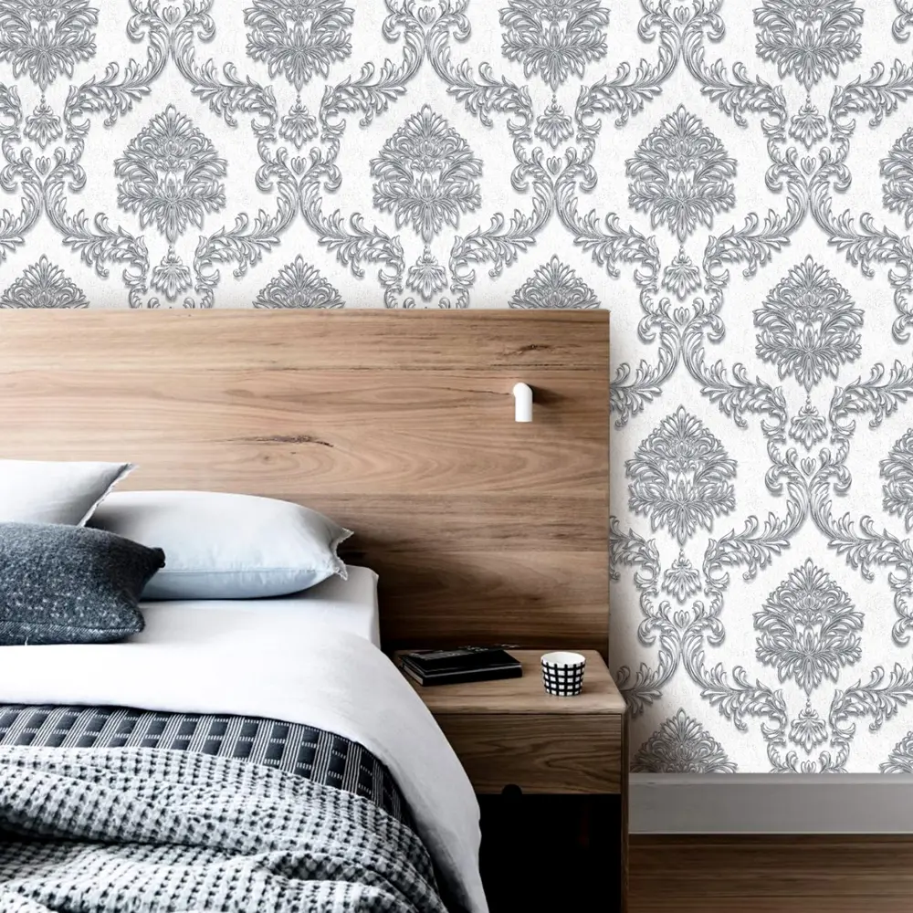 Обои флизелиновые Vilia Виконт 1.06x10 м серые 1505-21 STLM-2179807 - Вид №3