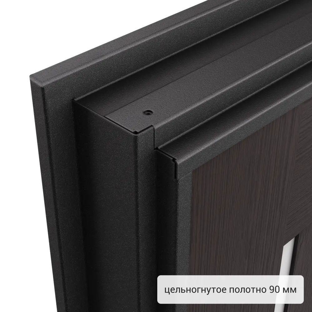 Дверь металлическая Контрол Леона, 880 мм, левая, цвет венге TOREX STLM-2062048 - Вид №9