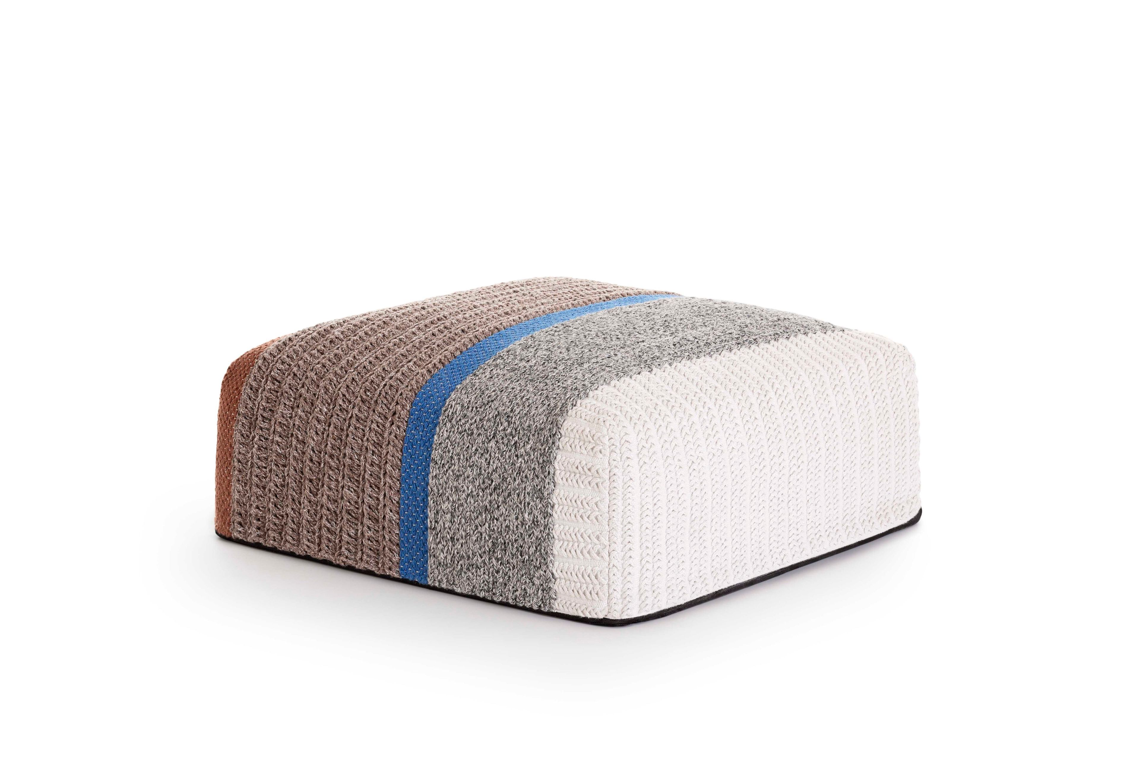 Переработанный ПЭТ квадратный садовый пуфик GAN Mangas Outdoor ARCH-00036754 - Вид №23