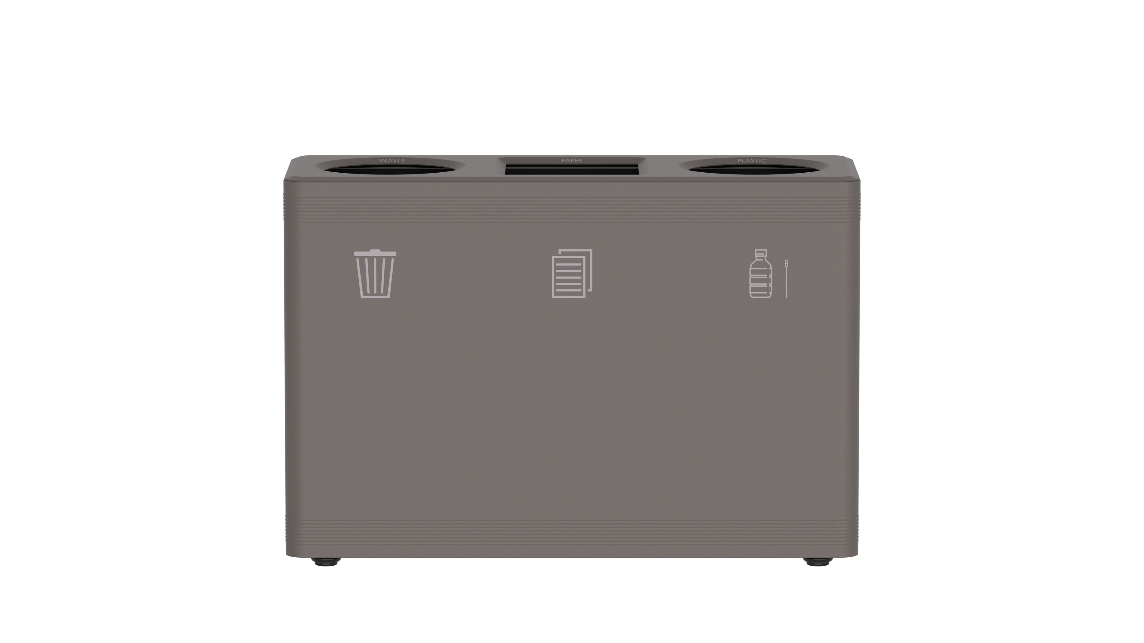 Стальная стойка для мусора с порошковым покрытием с крышкой FUNCTIONALS DITCH ARCH-00011679 - Вид №14