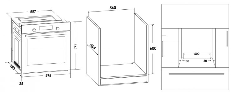 8147681 Электрический духовой шкаф Schaub Lorenz SLB ES6353 черный STDN-0014267 - Вид №9