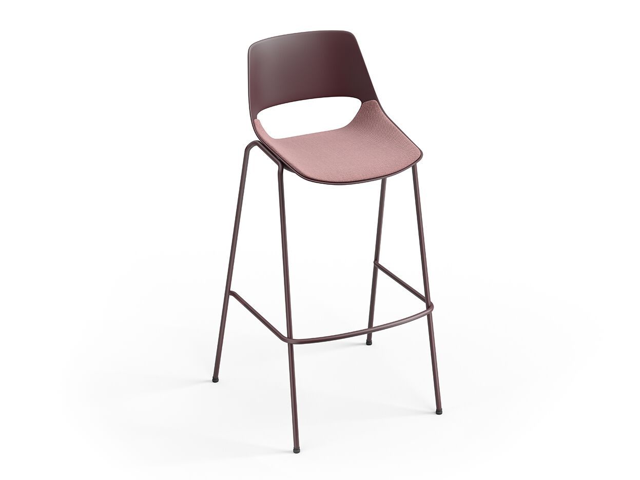 Полипропиленовый барный стул с подставкой для ног Brunner scoop ARCH-00051994