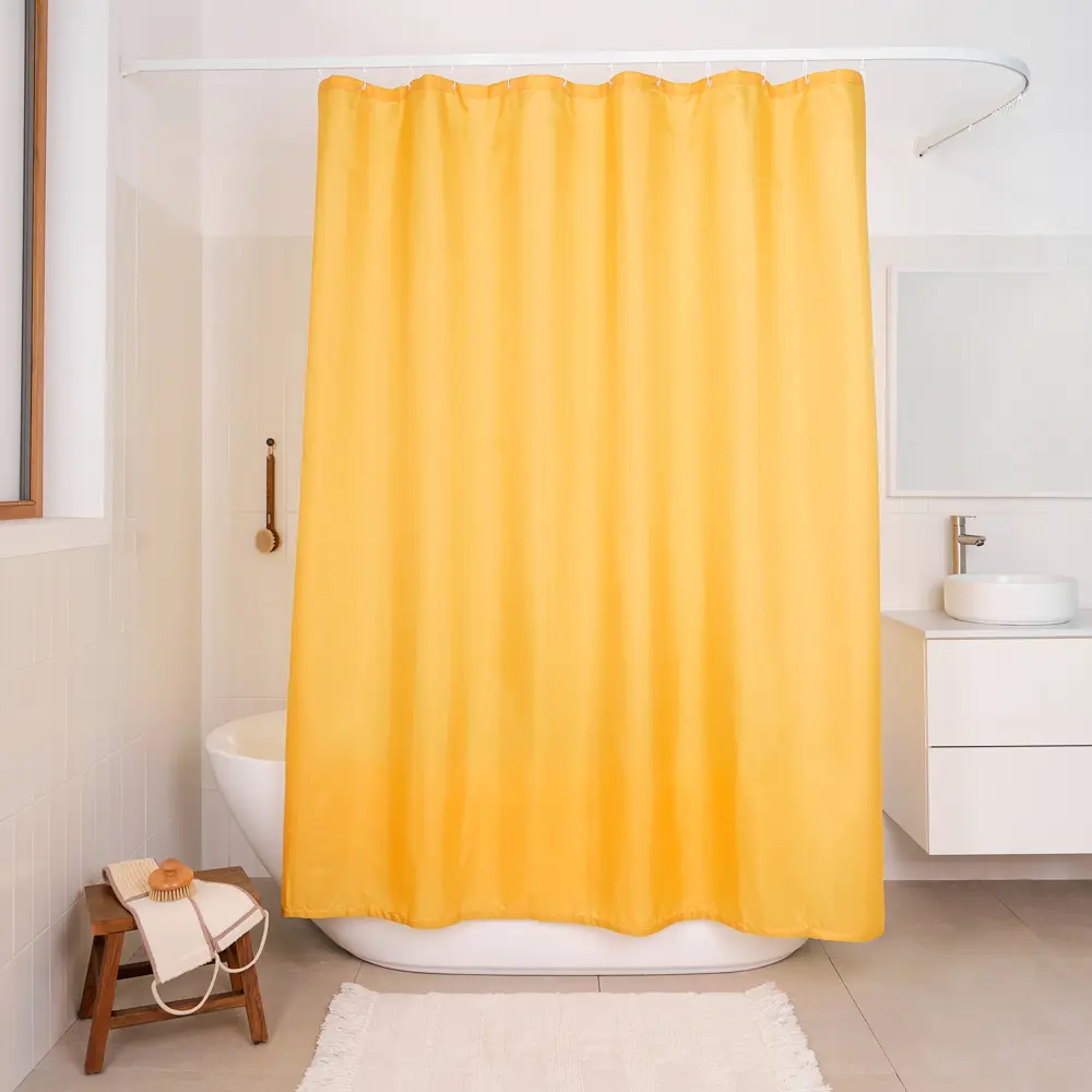 Штора для ванной Moroshka Expressia 932-301-03 180x200 см цвет желтый STLM-2131314 - Вид №4