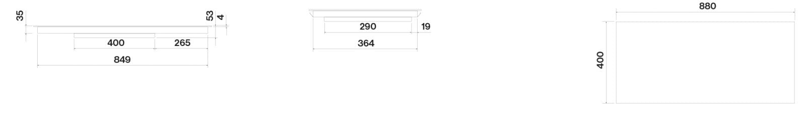Встраиваемая индукционная плита из закаленного стекла Falmec Cooking Systems ARCH-00082425 - Вид №3