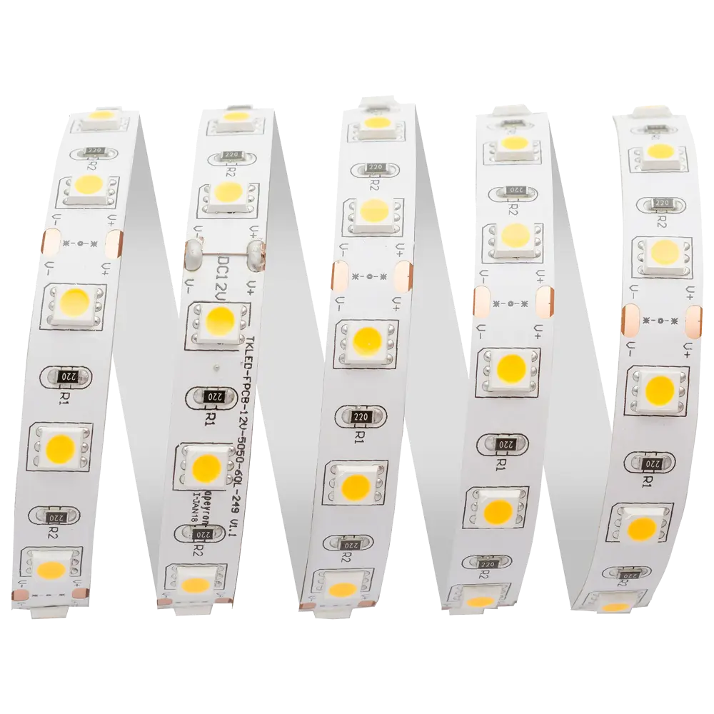 Светодиодная лента 14.4Вт/60LED/м свет тёплый белый IP23 APEYRON STLM-2023000 - Вид №1