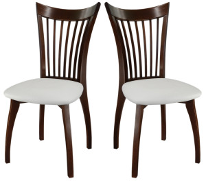 91122867 Комплект кухонных стульев 2 шт 95х41х44 см ткань цвет орех Андре STLM-0493337 МЕБЕЛИК