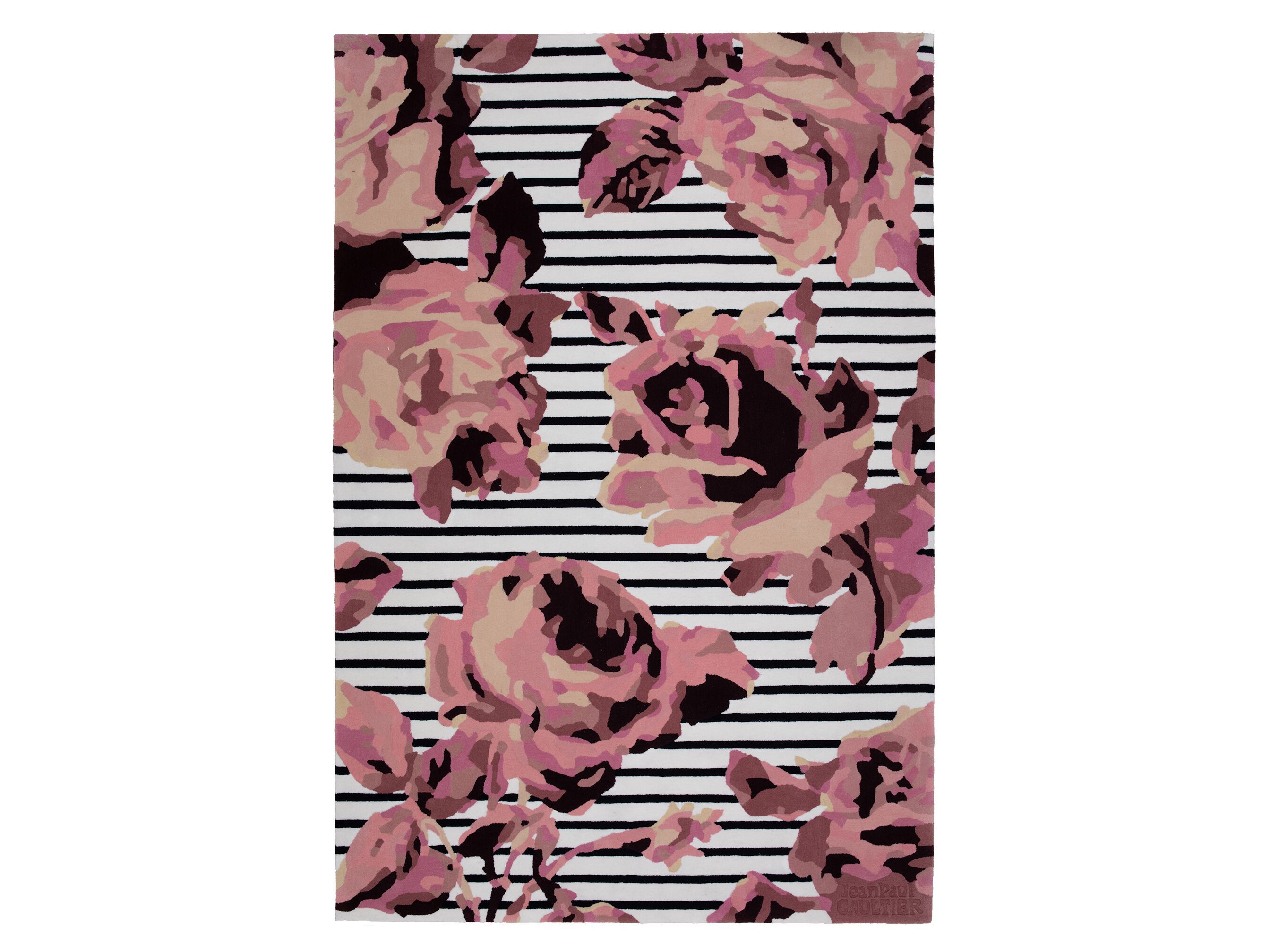 Шерстяной цветок прямоугольный ковер ручной работы LELIEVRE Jean Paul Gaultier - La Croisière s'amuse ARCH-00080213