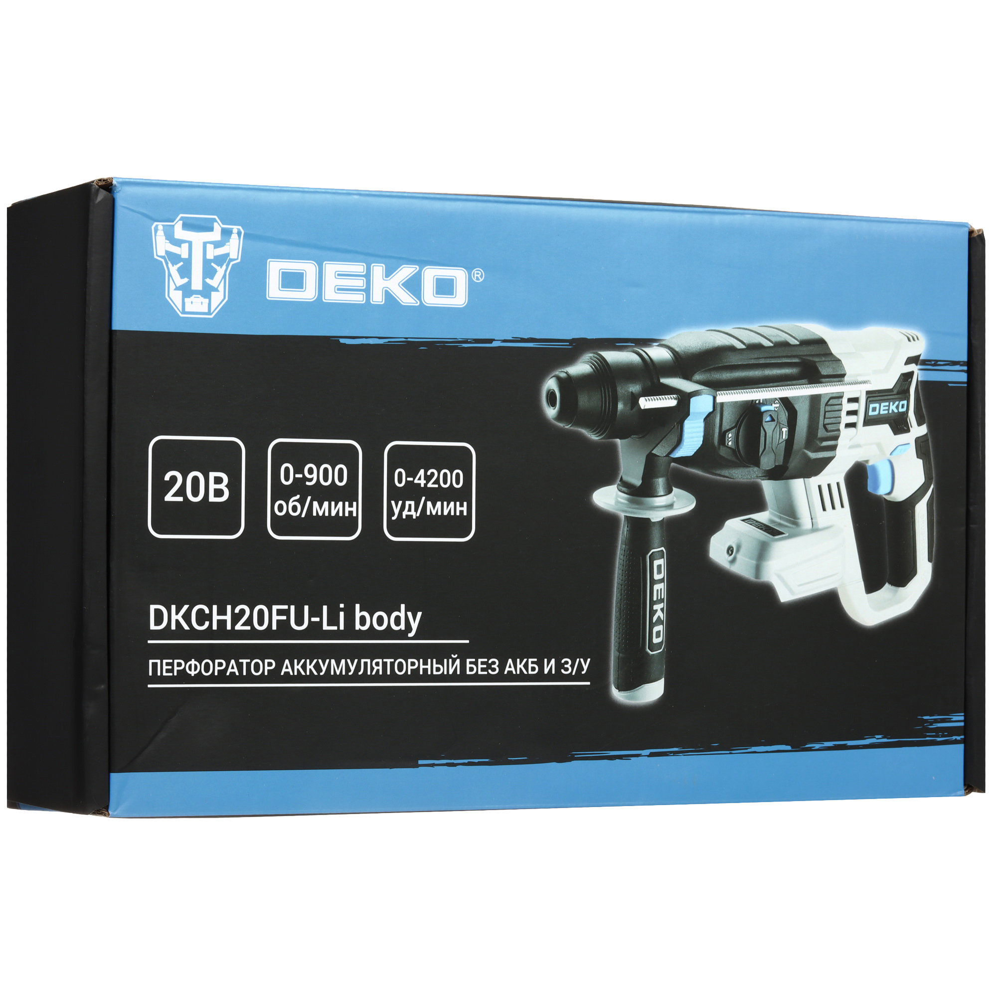 Перфоратор DEKO DKCH20FU-Li UNV 20V , Без ЗУ, Без АКБ 5608053 STDN-0138045 - Вид №8