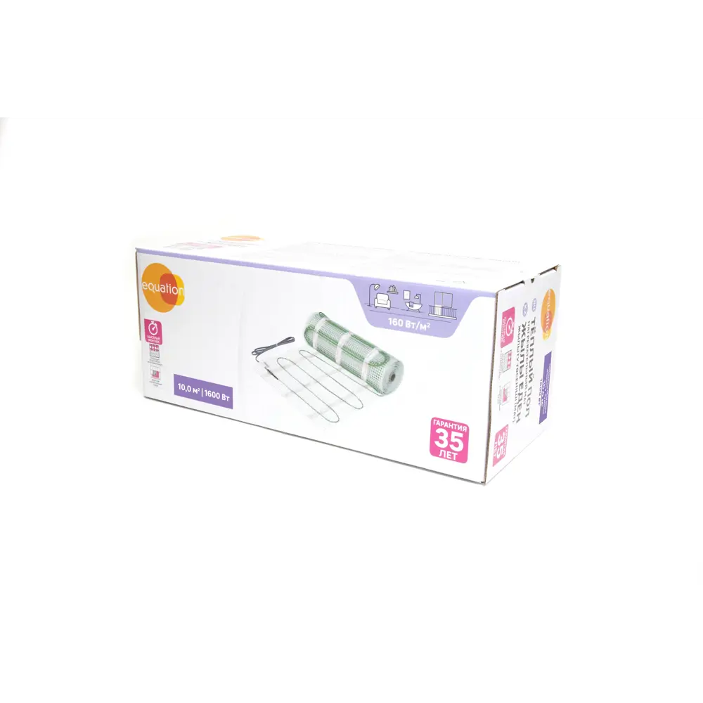 Equation: Нагревательный мат для тонкого теплого пола 10 м² 1600 Вт 89345974 STLM-0939052 - Вид №4