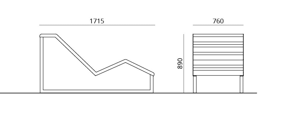 Садовый шезлонг Urbantime Портфель.h24 ARCH-00033774 - Вид №3