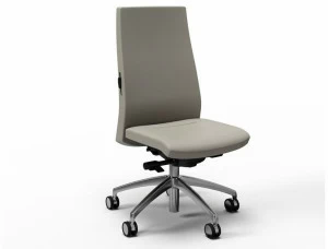 FANTONI Офисное кресло в коже с 5 спицами на колесах Seating system
