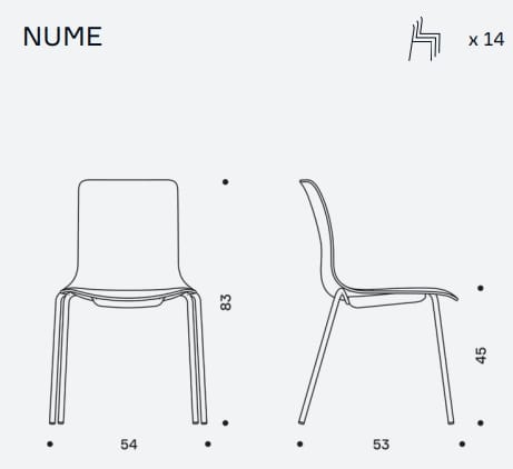 Штабелируемый стул из полипропилена IBEBI Nume ARCH-00077791 - Вид №5