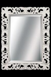 Зеркало ISABELLA прямоугольное с фацетом арт. TS-1021-W/B белый глянец с бронзой