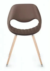 ZÜCO Мягкое кресло с ножками из кожи и бука Little perillo xs Pe 632