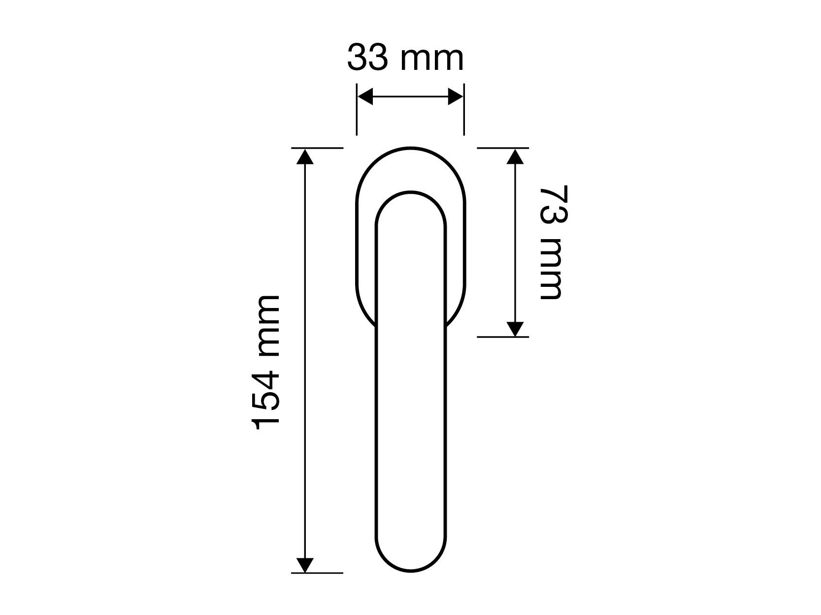 Противоугонная ручка SmartBlock для окон DK LINEA CALI' Brixia Zincral ARCH-00075407 - Вид №2