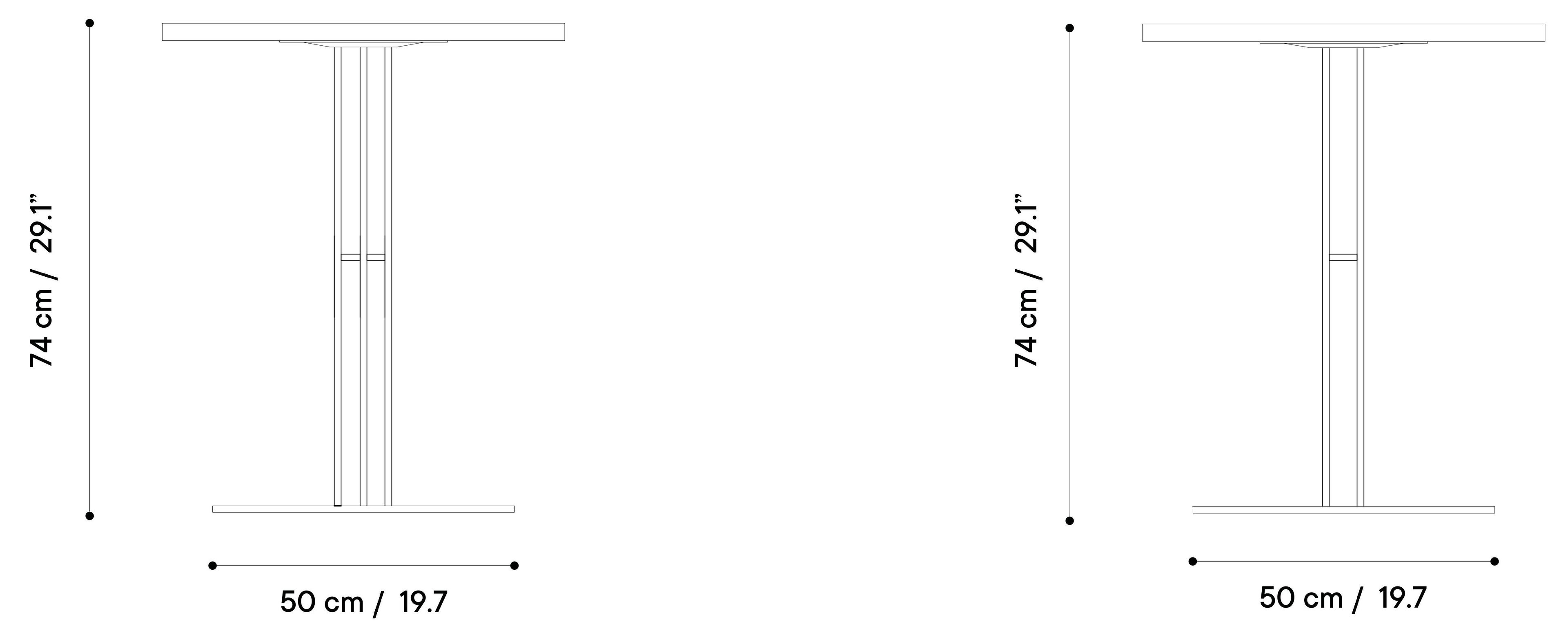 Стальной квадратный садовый стол iSimar Paradiso ARCH-00048190 - Вид №2