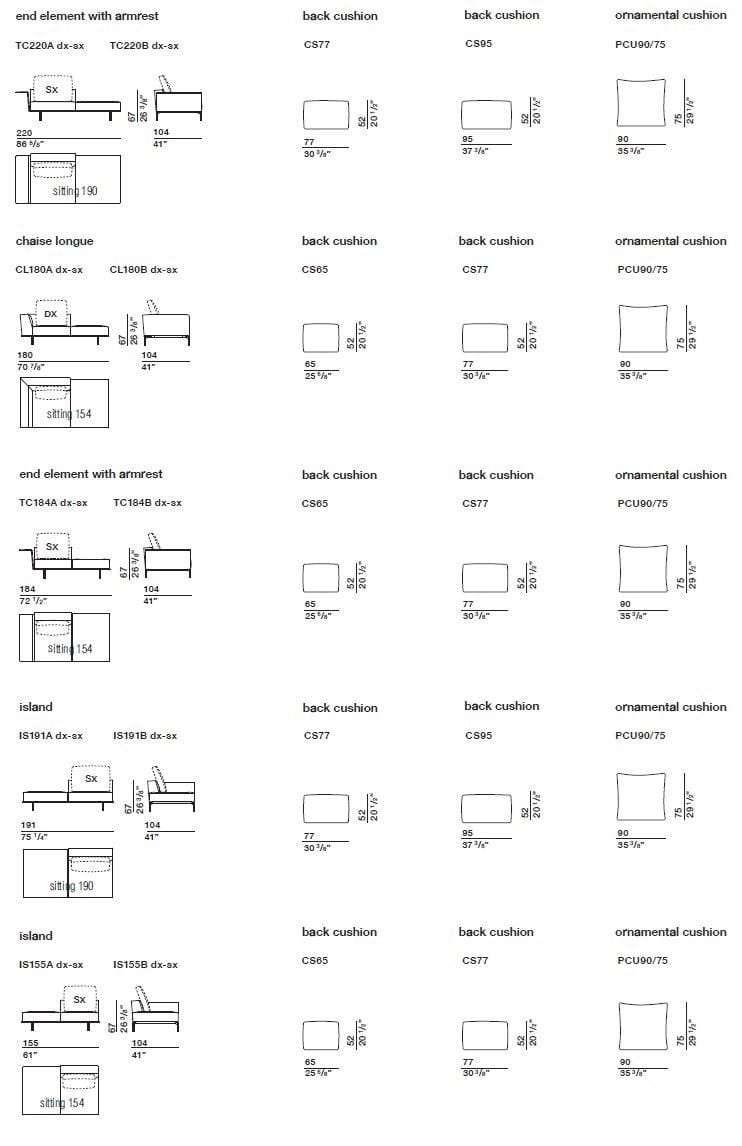 Угловой диван из ткани Molteni & C GREGOR ARCH-00140641 - Вид №8