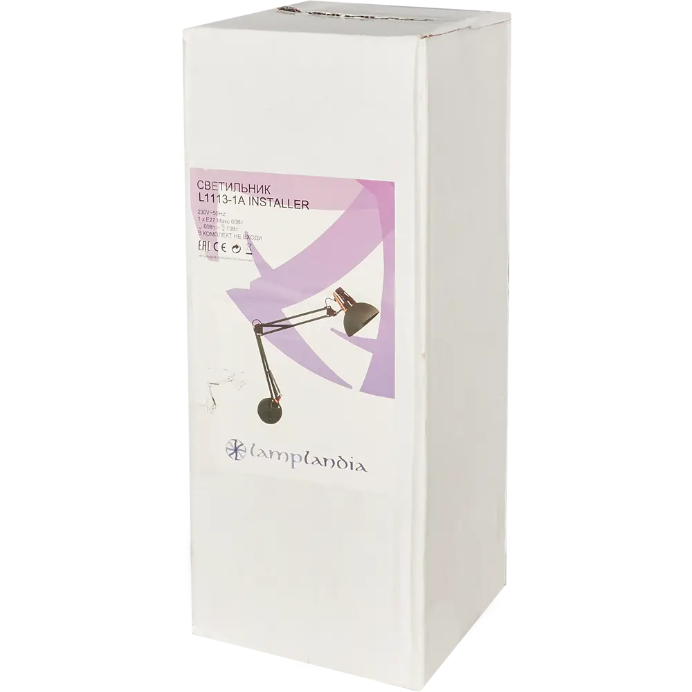 Светильник настенный L1113-1А Installer 1хЕ27х40 Вт металл, цвет медный LAMPLANDIA STLM-2198985 - Вид №5